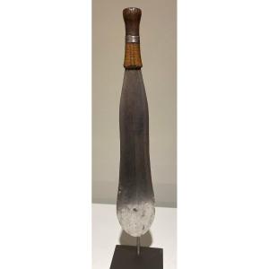 Couteau Ancien Et Rare De La Tribu Yakoma Ngbandi - Dr Congo Région Ubangi - 19ème Siècle