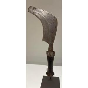 Couteau Ancien Et Rare De La Tribu Momvu Meje Mangbetu - Dr Congo Région Uele - 19ème Africain