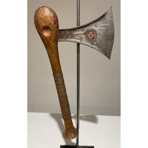 Old And Exceptional Songye / Songe / Nsapo Ax - Dr Congo - Museum Quality - 1900