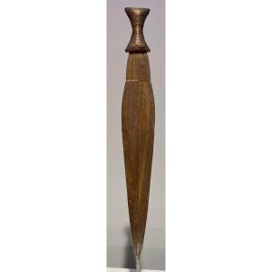 Ancienne Et Exceptionnelle épée Courte De La Tribu Boa Angba Bandia Zande Congo Afrique Ca 1900