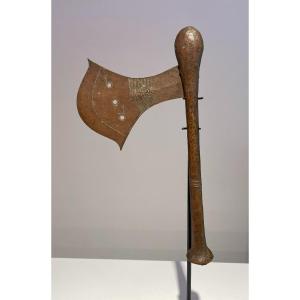 Old And Exceptional Songye Ax / Songe / Nsapo Luba - Dr Congo - Museum Quality - 1900