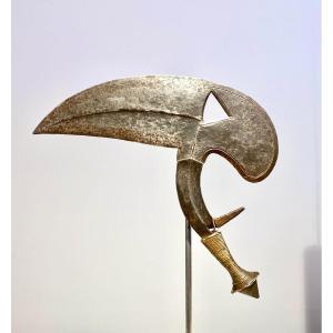 Exceptional Ceremonial Knife Kota Gabon Pas Congo People Type Onzil Musele Osele De Jet