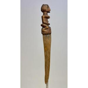Ancien Exceptionnel Rare Couteau De La Tribu Dogon Mali Bandiagara Art Africain 19ème Siècle