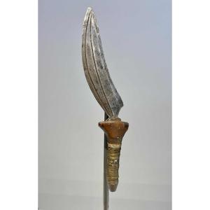 Couteau Très Ancien De La Tribu Mangbetu - Dr Congo Région Uele - 19ème Africain  Zande Momvu