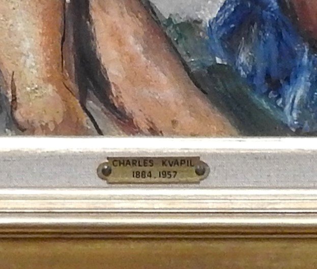 Belgian Painter Of Czech Origin Charles Kvapil 1884 - 1957 Paris -photo-4