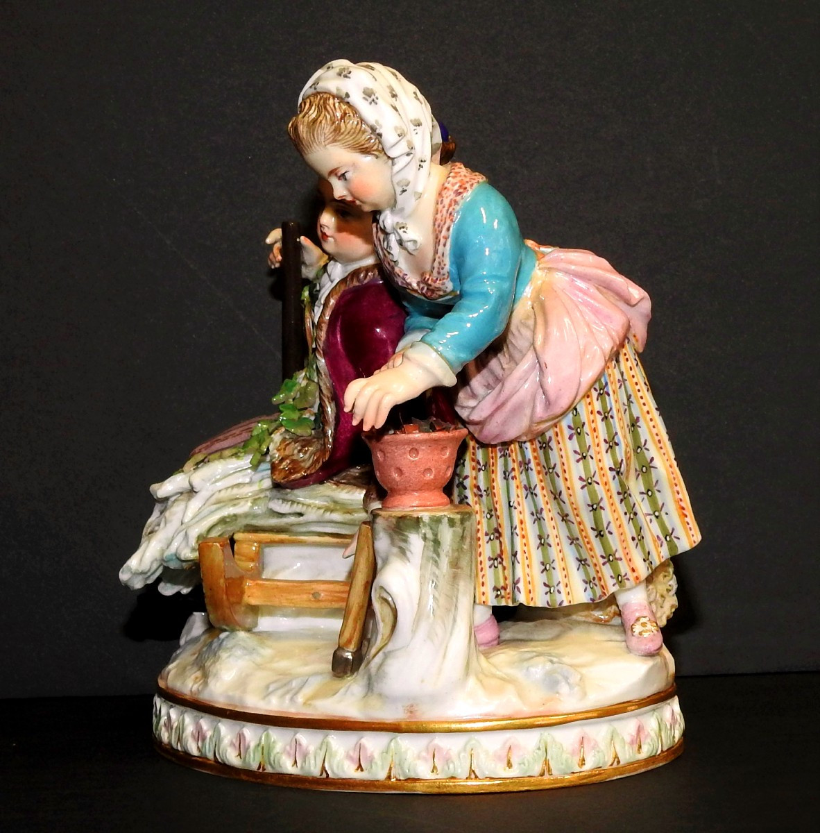 Meissen Porcelain "allegory Of Winter"-photo-2