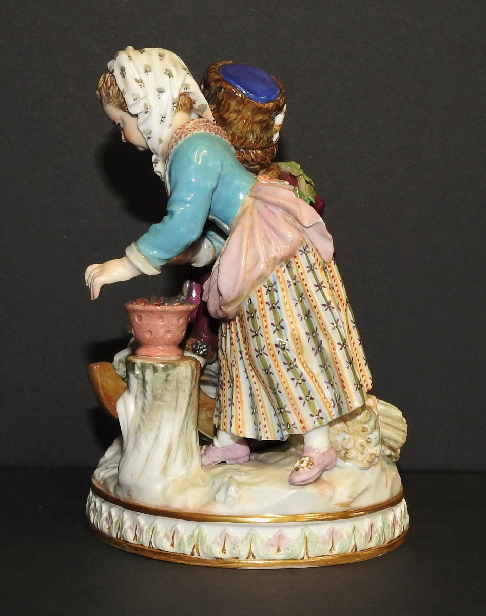 Meissen Porcelain "allegory Of Winter"-photo-3