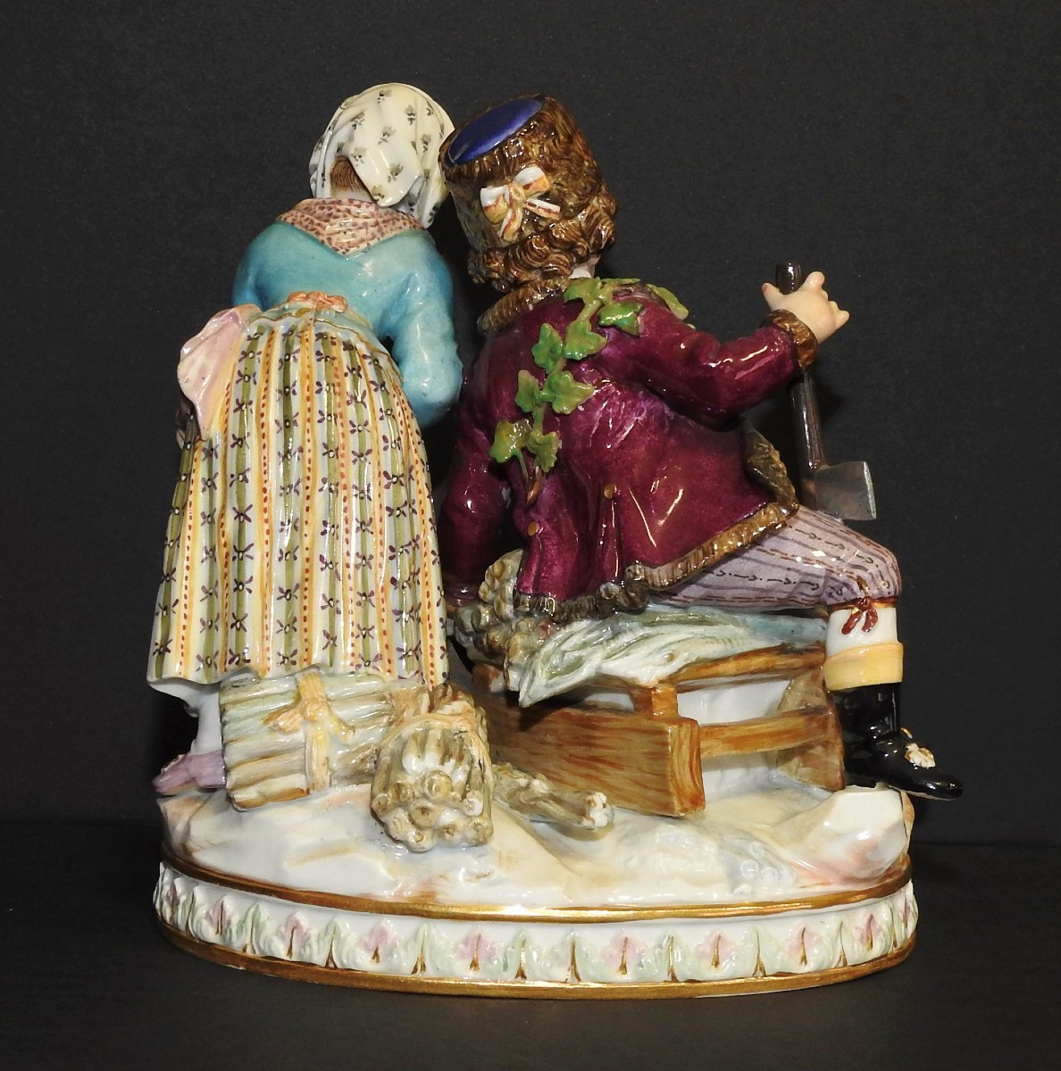 Meissen Porcelain "allegory Of Winter"-photo-4