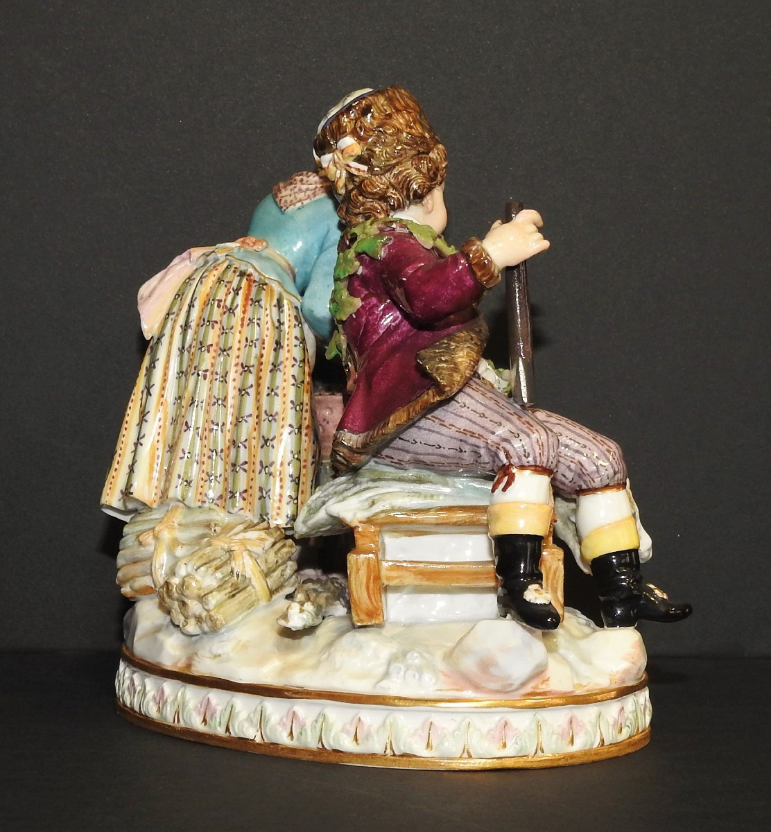 Meissen Porcelain "allegory Of Winter"-photo-1