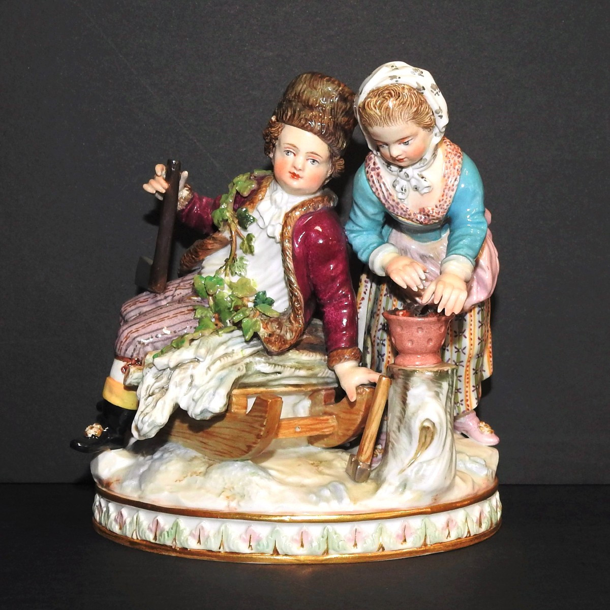 Meissen Porcelain "allegory Of Winter"