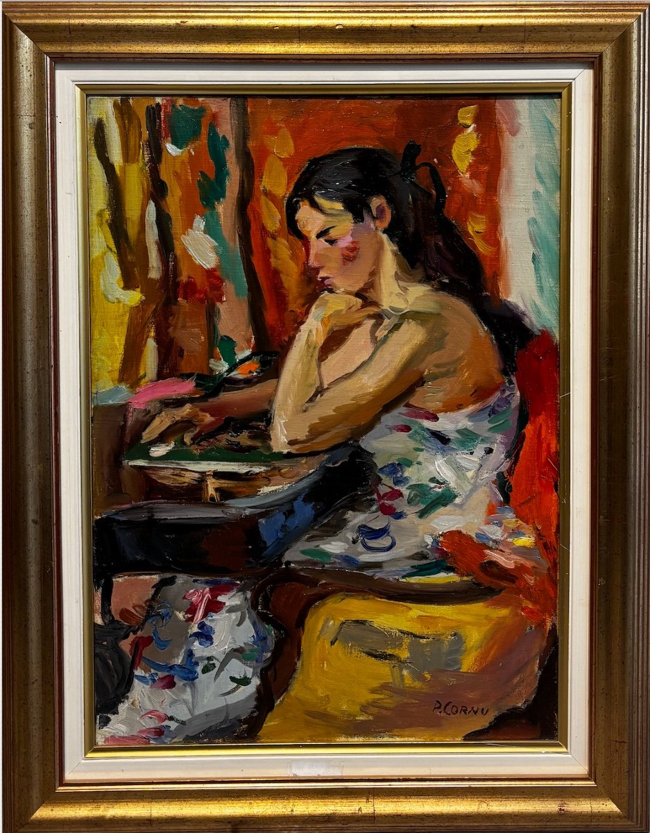 Pierre Cornu (1895-1996) - Portrait Of A Woman