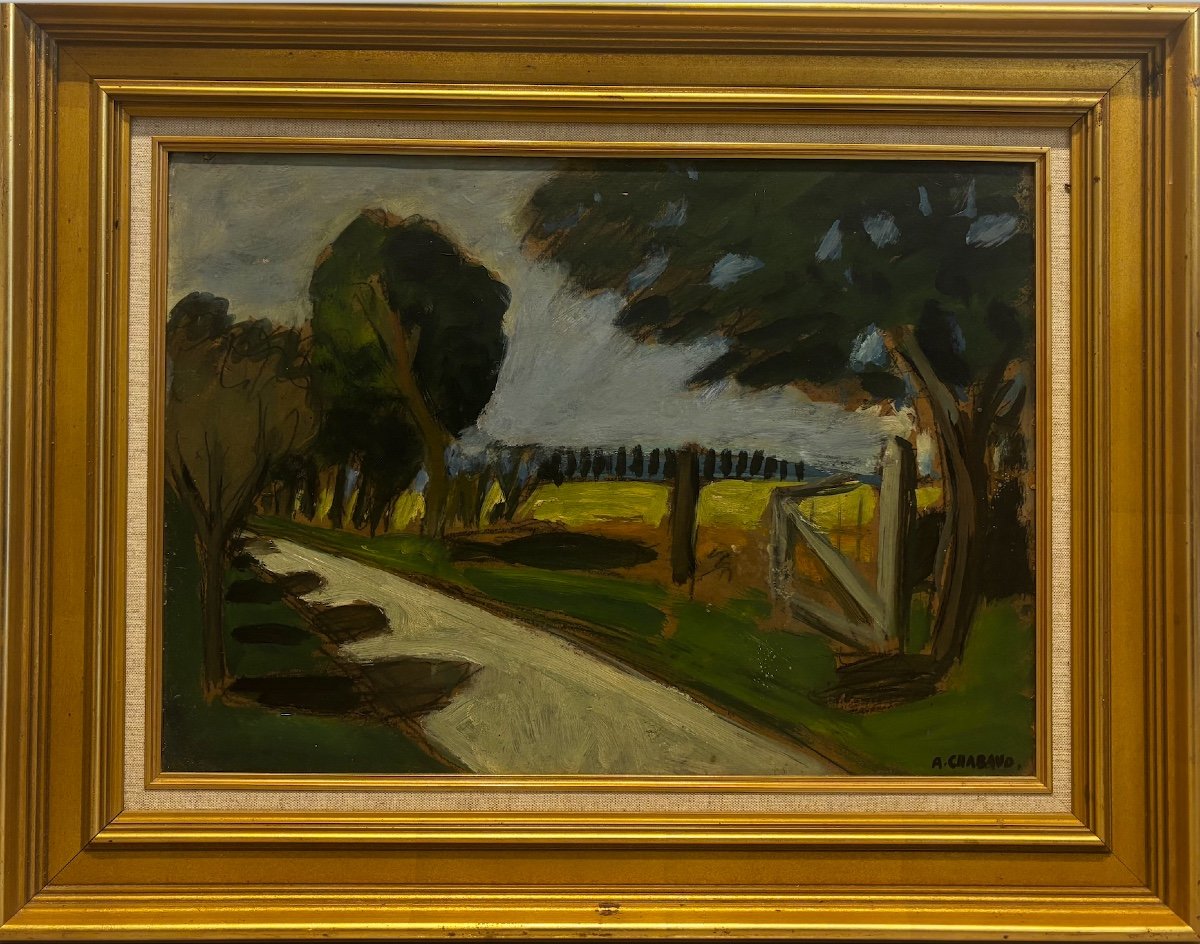 Auguste Chabaud ( 1882-1955 ) - Ombre sur la route