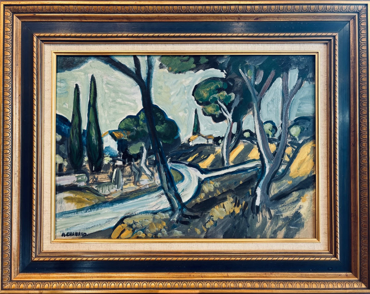Auguste Chabaud ( 1882-1955 ) - Route en Provence