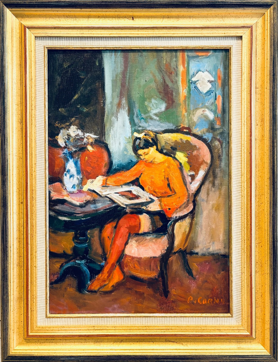 Pierre Cornu (1895-1996) - Young Woman Reading