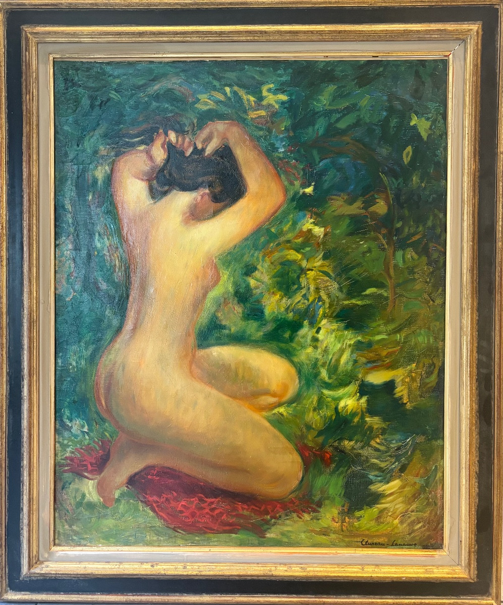 Jean Cluseau-lanauve (1914-1997) - The Bather Under The Trees