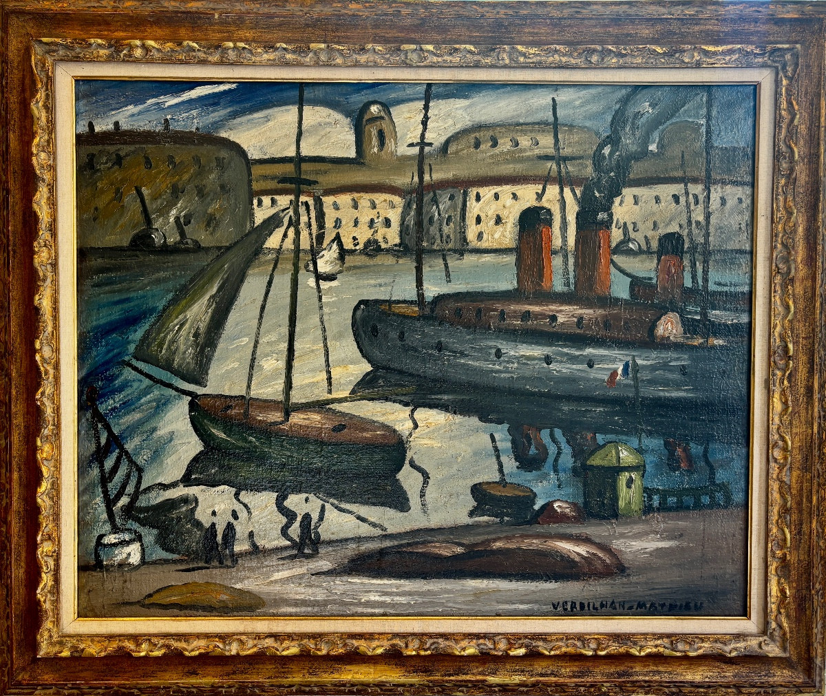 Louis Mathieu Verdilhan (1875-1928) - The Port Of Marseille