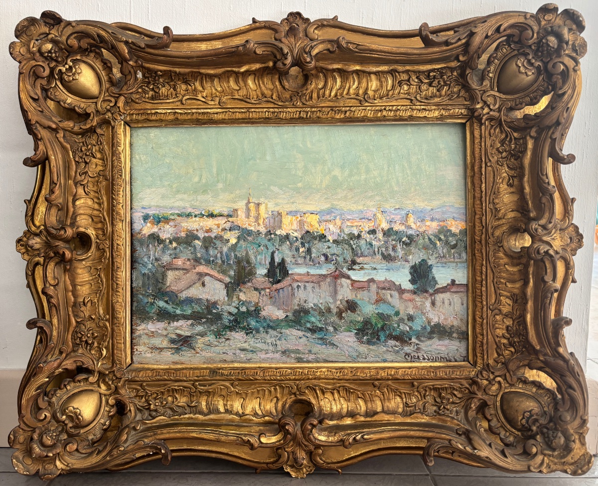 Joseph Meissonnier (1864-1943) - Vue d'Avignon