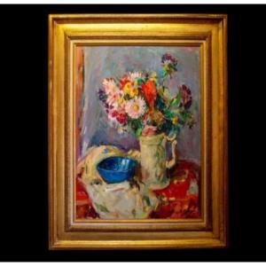 Max Agostini (1914-1997) - Vase Of Flowers