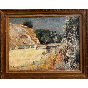 Joseph Meissonnier (1864-1943) - Paysage animé