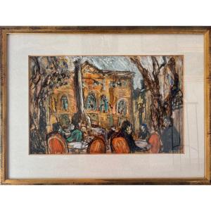 Jacques Bartoli (1920-1995) - Personnages assis en ville