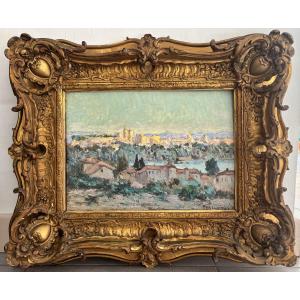Joseph Meissonnier (1864-1943) - Vue d'Avignon