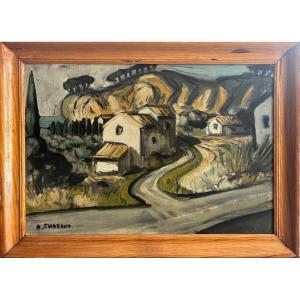 Auguste Chabaud ( 1882-1955 ) - Colline à Barbentane
