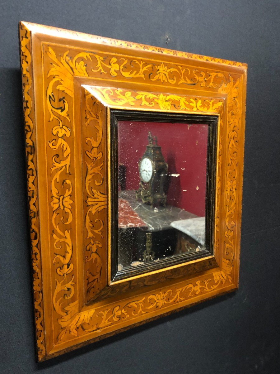 Mirror After "thomas Hache" With Double Inverted Profiles Early 18th Century