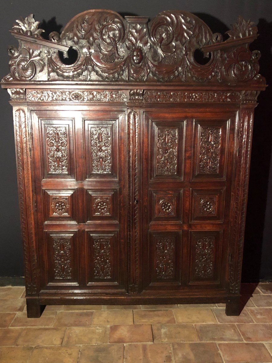 Rare Wardrobe From Sumene Epoque 17th Century