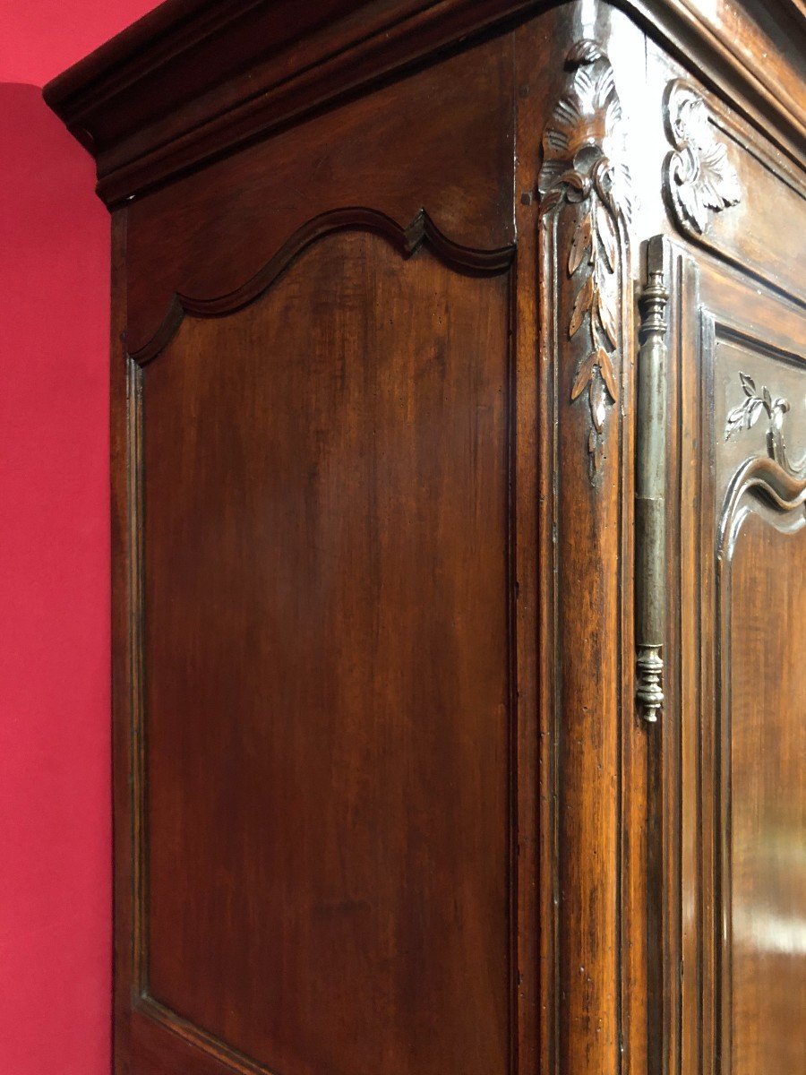 Armoire De Mariage En Noyer d'Epoque  Louis XV -photo-4