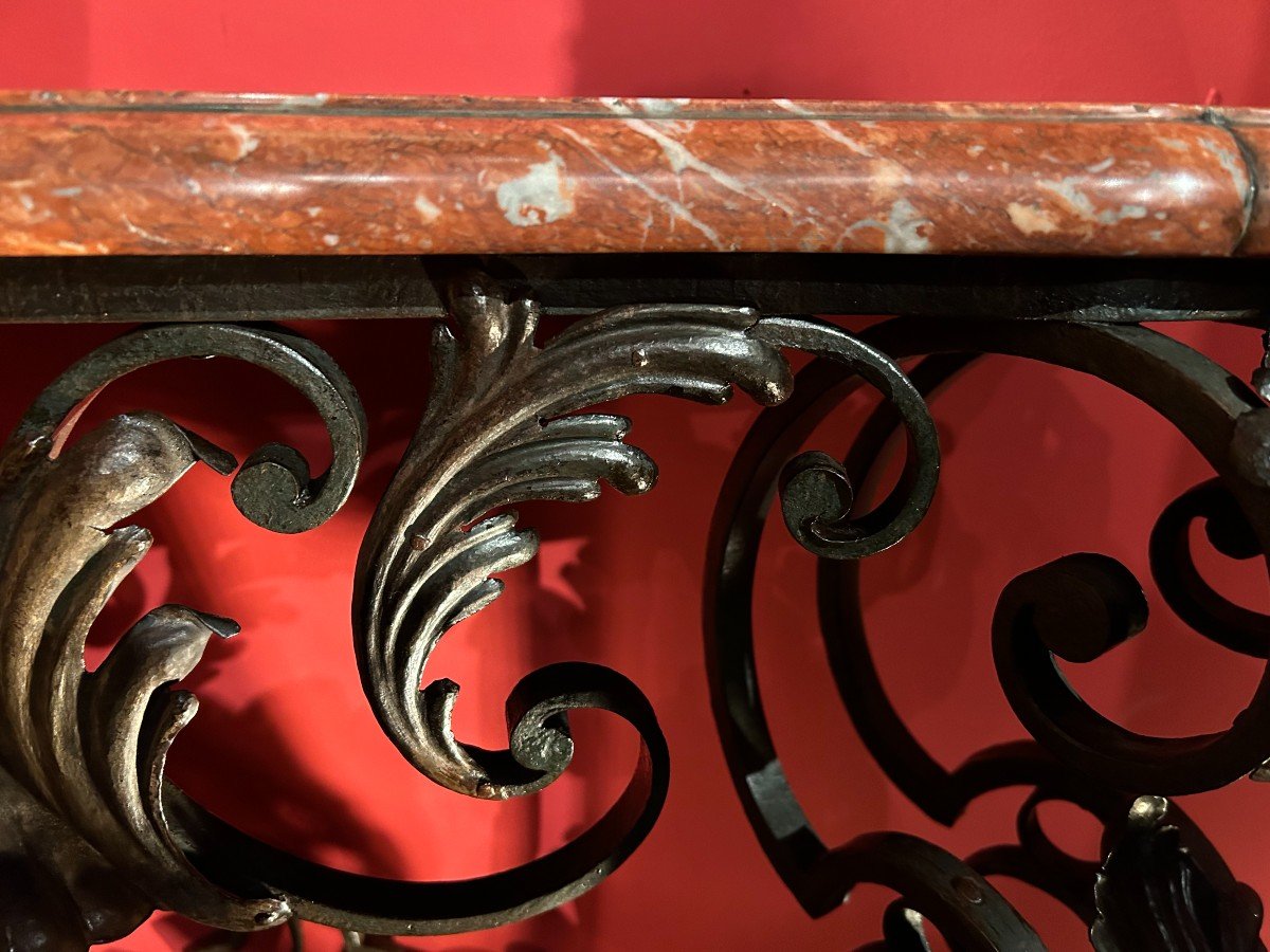 Louis XV Wrought Iron Console-photo-3