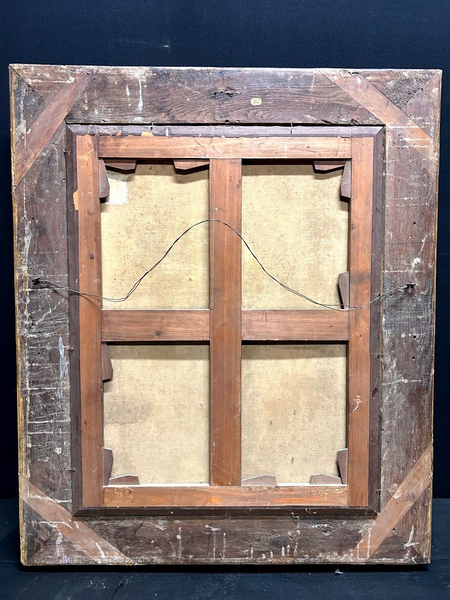 Peinture d'époque Régence ( Leçon De Musique )-photo-8