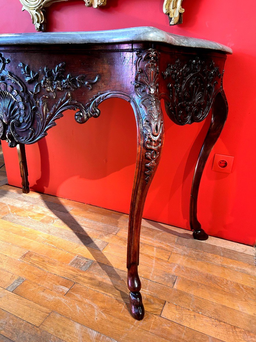 Arlesian Console From The Louis XV Period-photo-2
