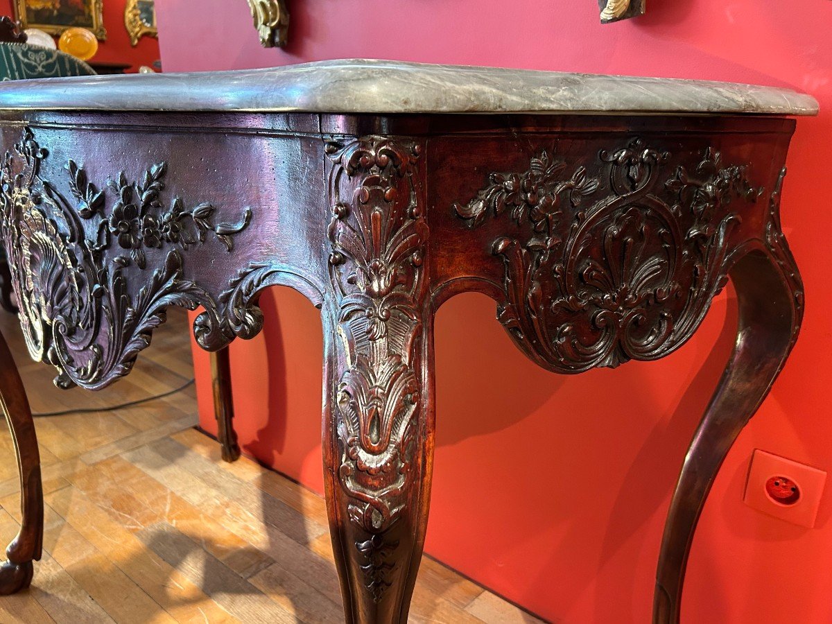Arlesian Console From The Louis XV Period-photo-7