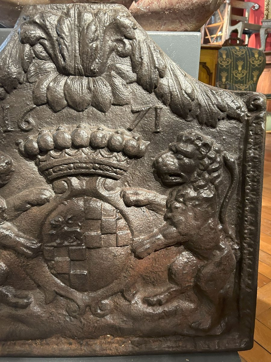 Cast Iron Fireplace Plate -photo-4