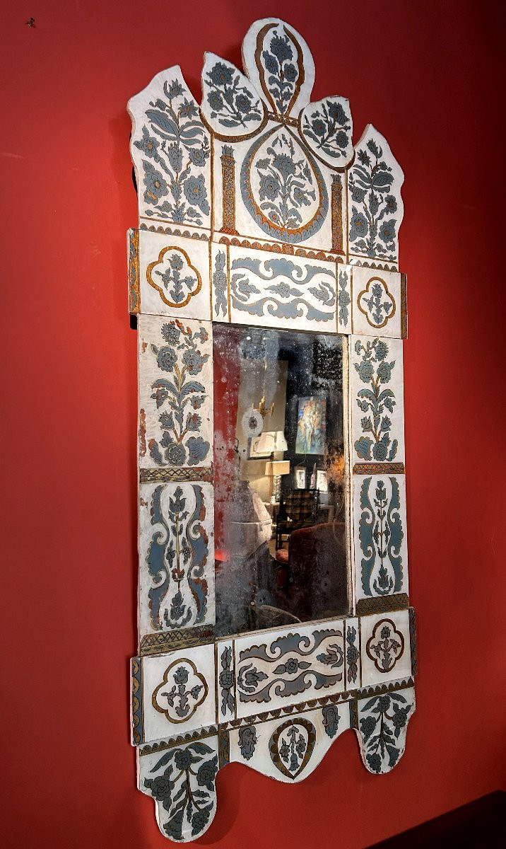 Miroir en verre églomisé-photo-1