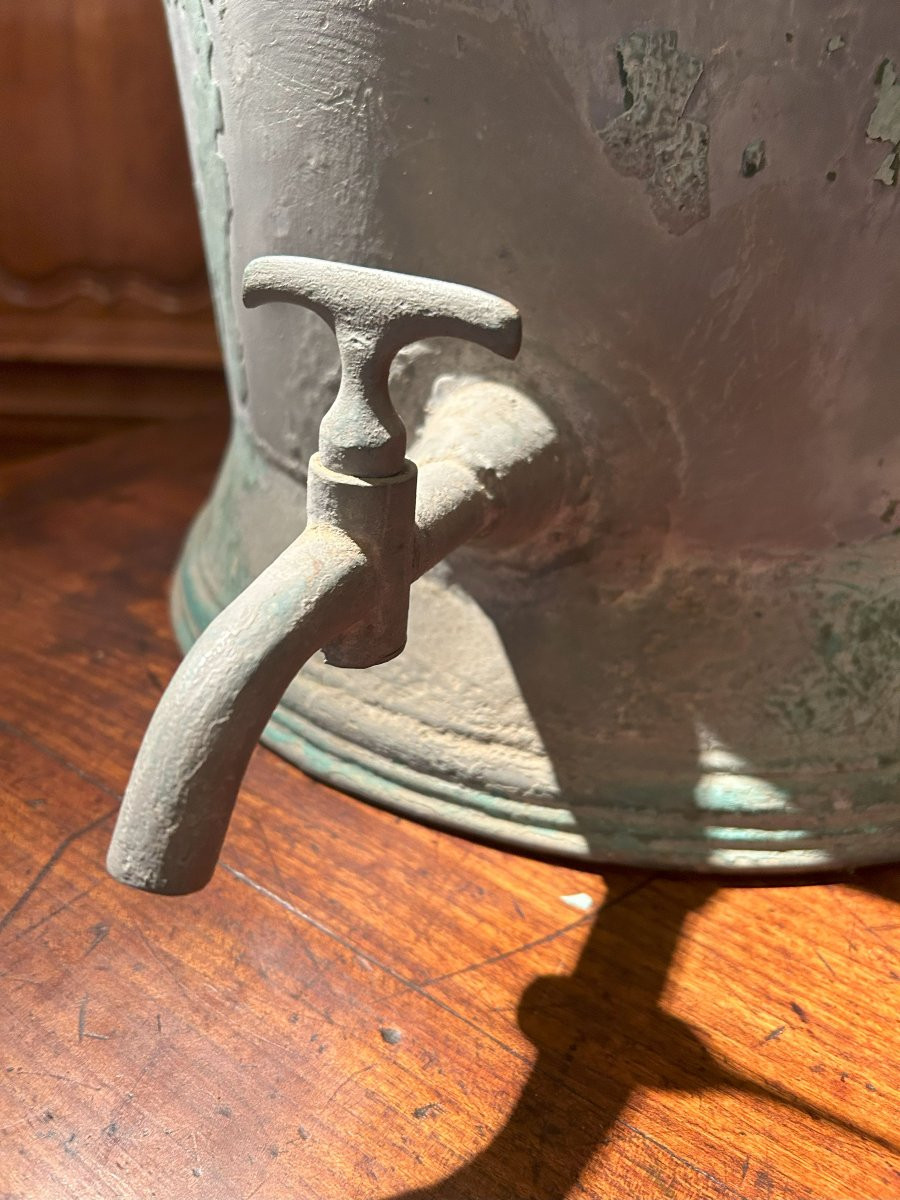Paire de Fontaines de table en tôle 19ème siècle-photo-6