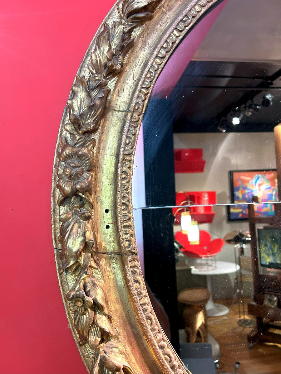 Miroir Tondo D'époque Louis XIV-photo-2