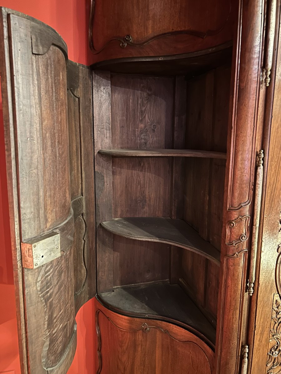 Armoire Provençale de Présentation à Portes Galbée -photo-6