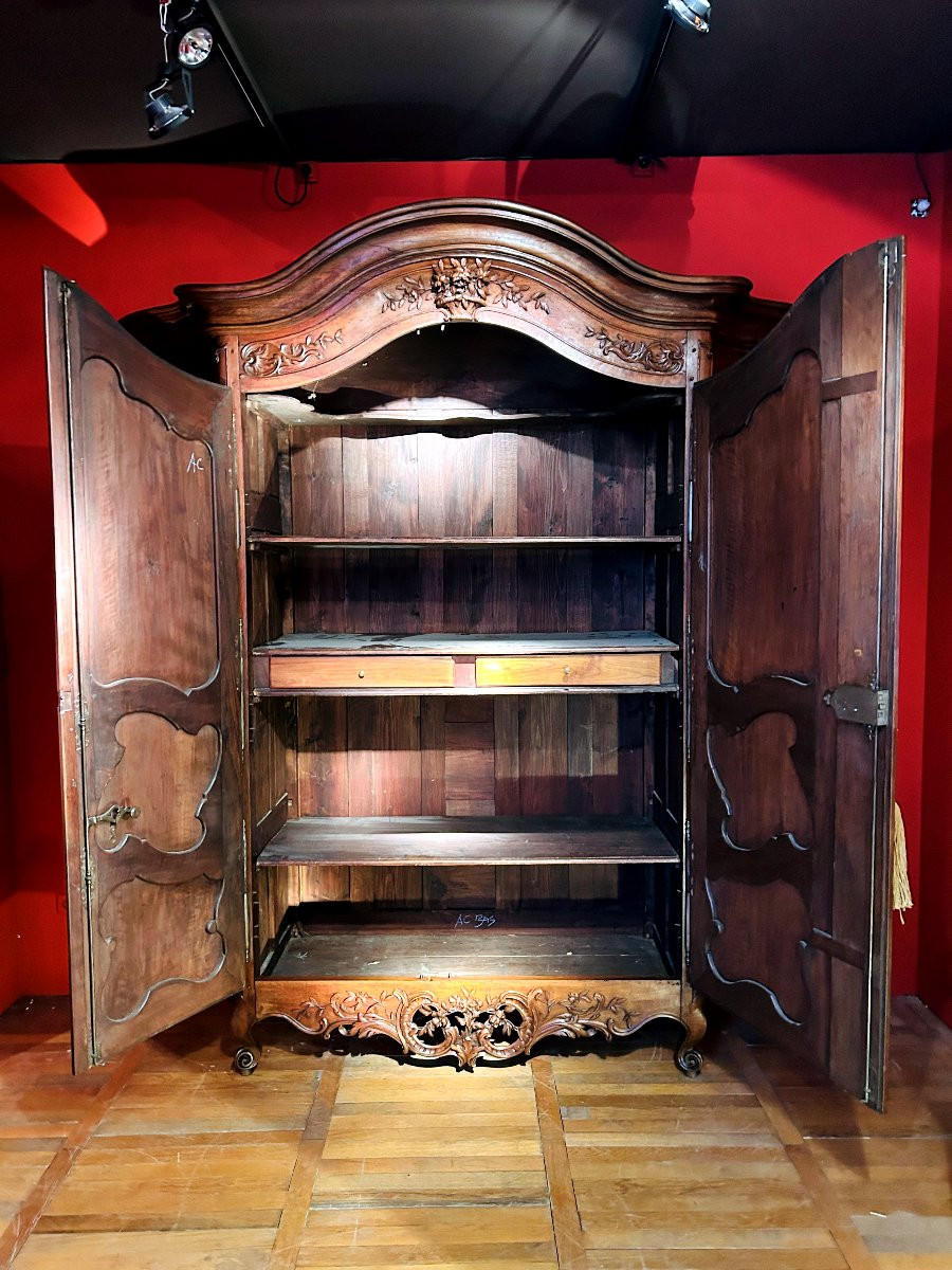 Armoire Provençale de Présentation à Portes Galbée -photo-8