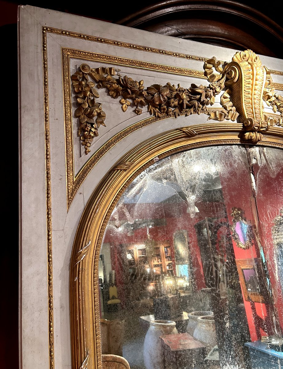 Trumeau de cheminée de Style Louis XVI-photo-1