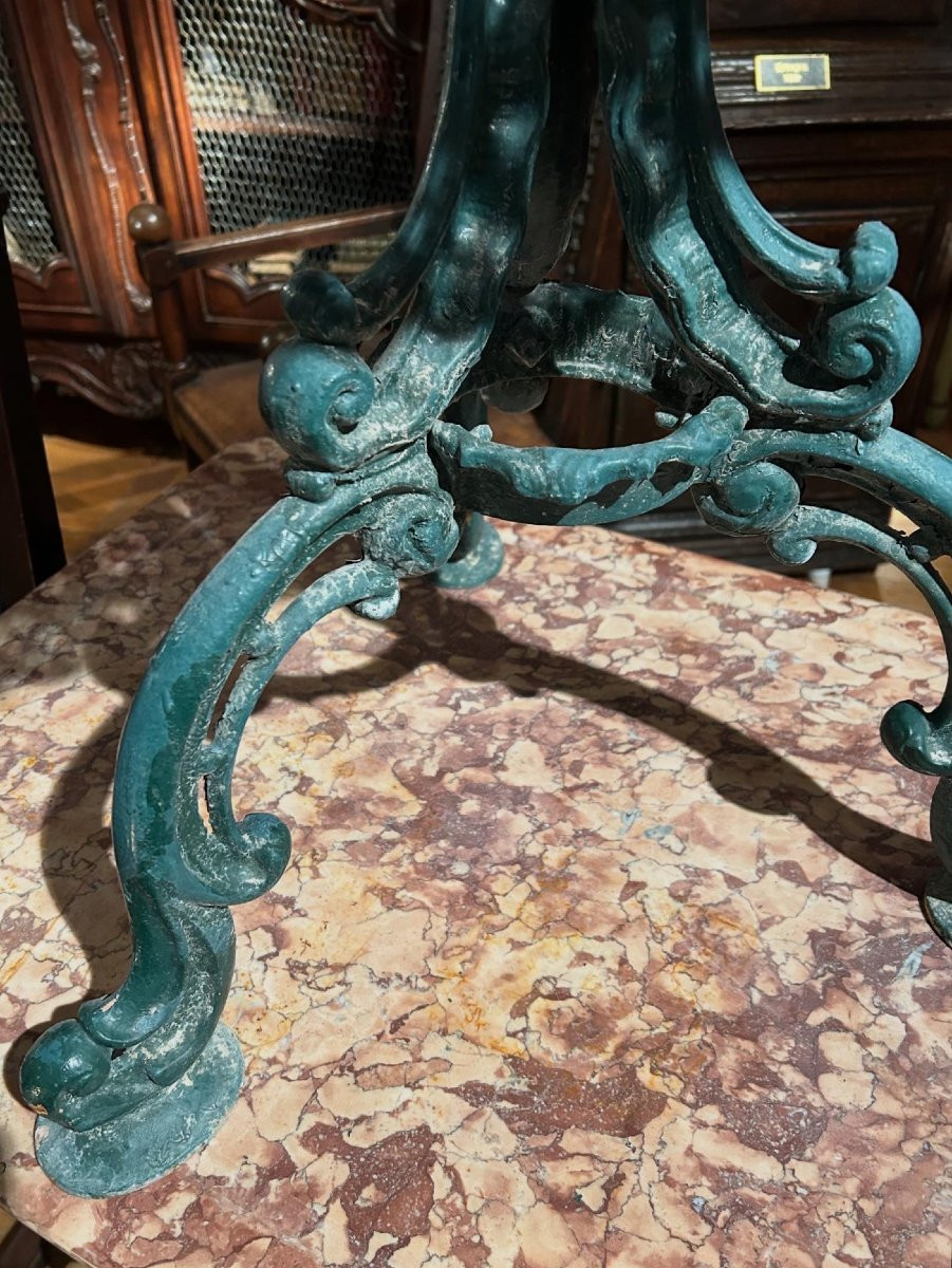 Gueridon en Fonte D'époque Napoléon III-photo-3