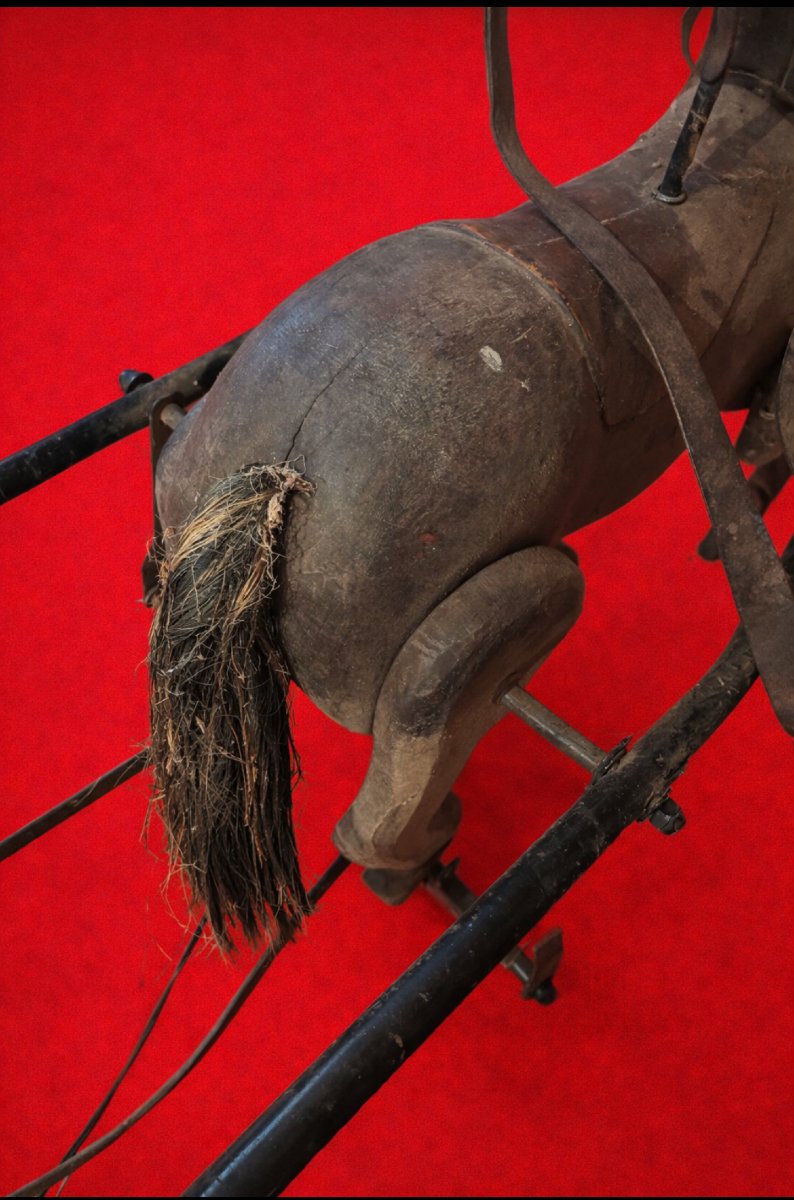 Polychrome Wooden Sulky -photo-4