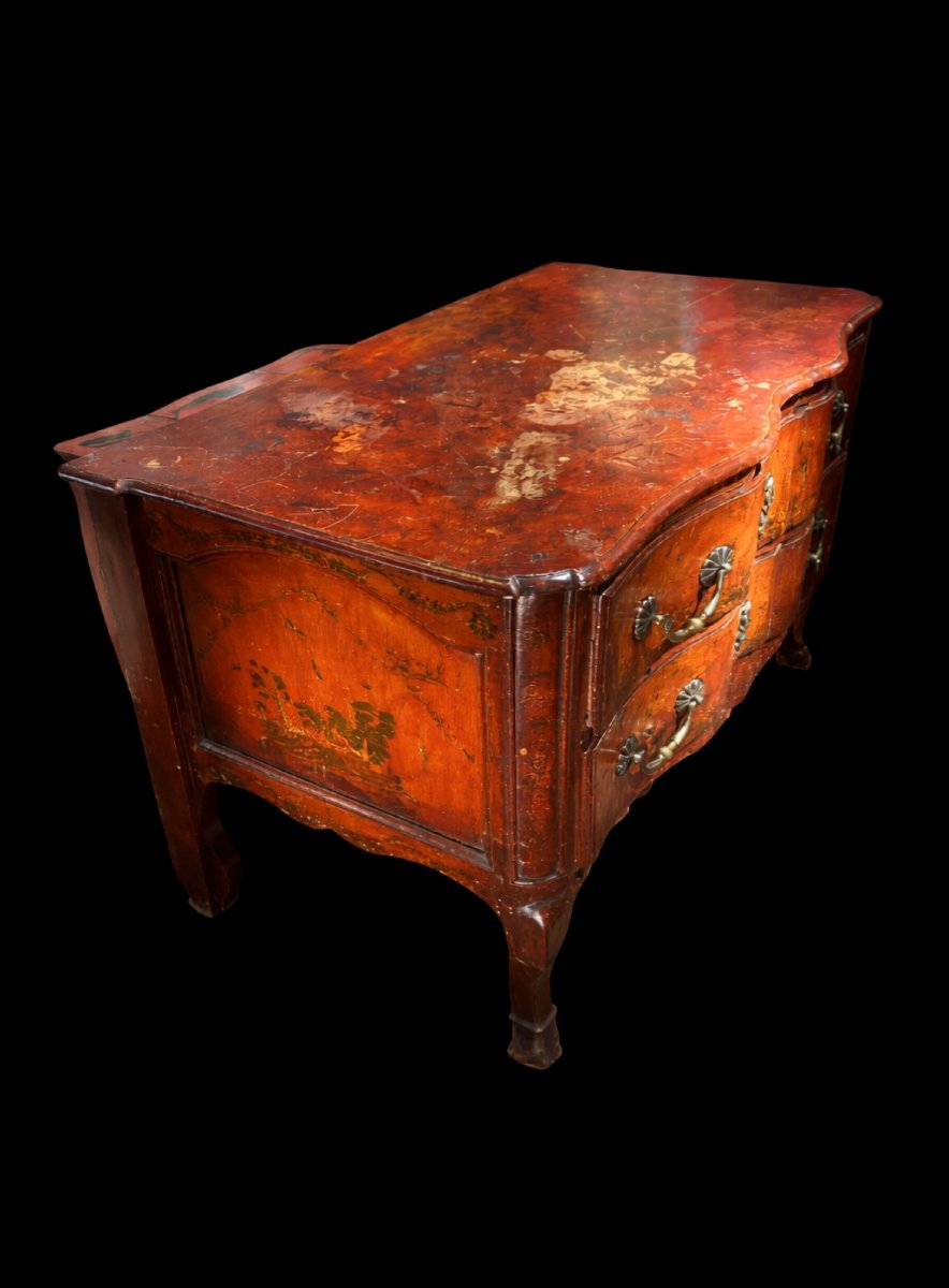 18th Century Chest Of Drawers In Arte Povera-photo-1