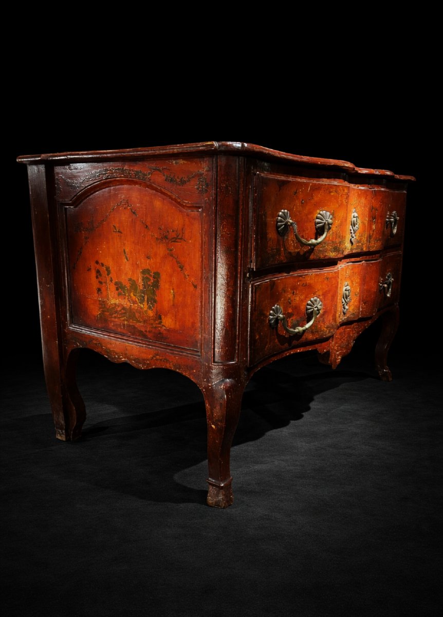 18th Century Chest Of Drawers In Arte Povera-photo-2