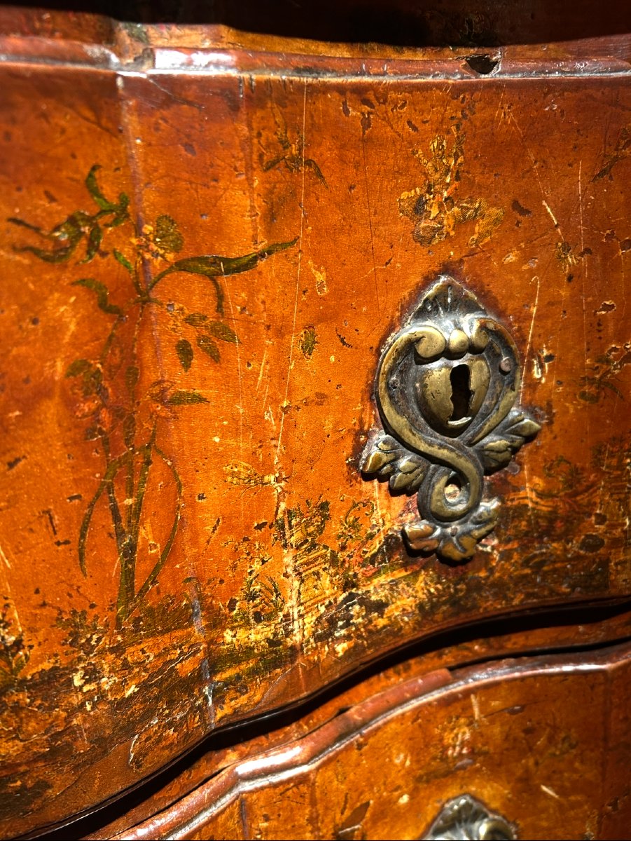 18th Century Chest Of Drawers In Arte Povera-photo-3