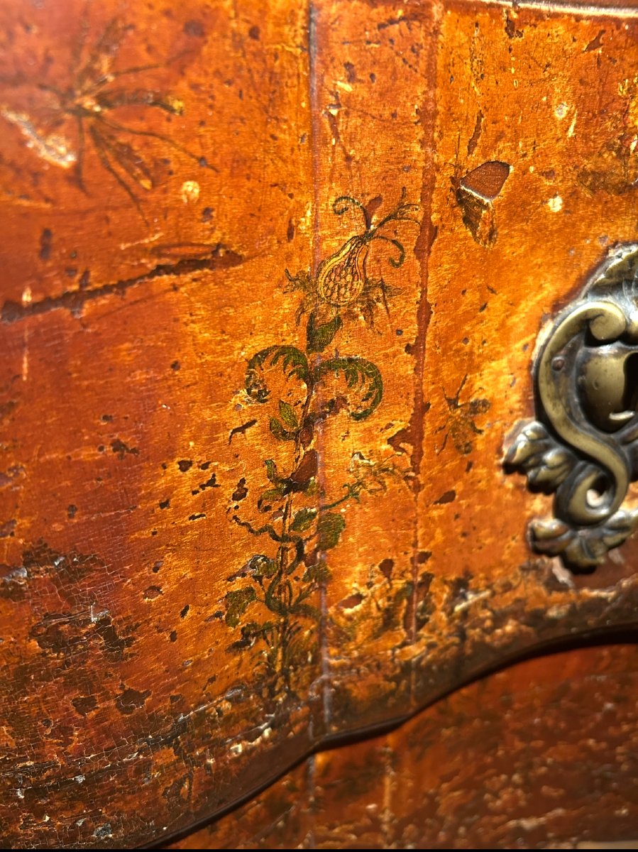 18th Century Chest Of Drawers In Arte Povera-photo-4