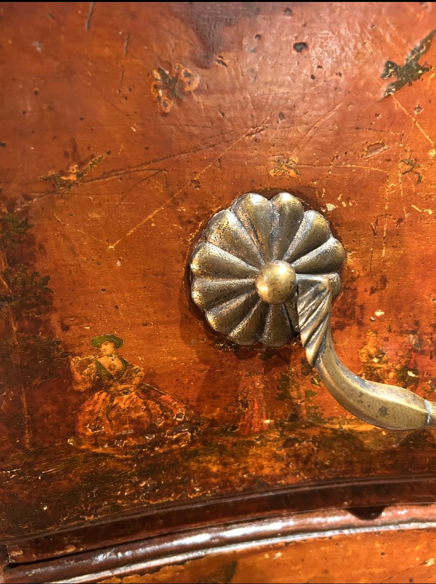 18th Century Chest Of Drawers In Arte Povera-photo-6