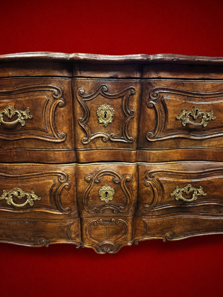 Commode Louis XV de forme Tombeau -photo-2