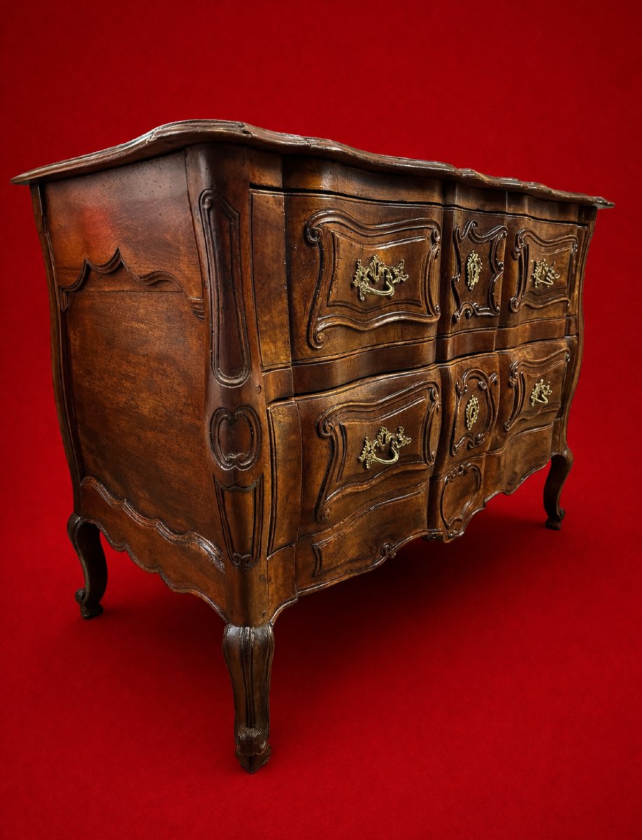 Commode Louis XV de forme Tombeau -photo-4