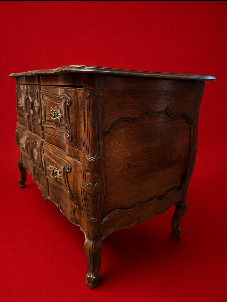 Commode Louis XV de forme Tombeau -photo-5